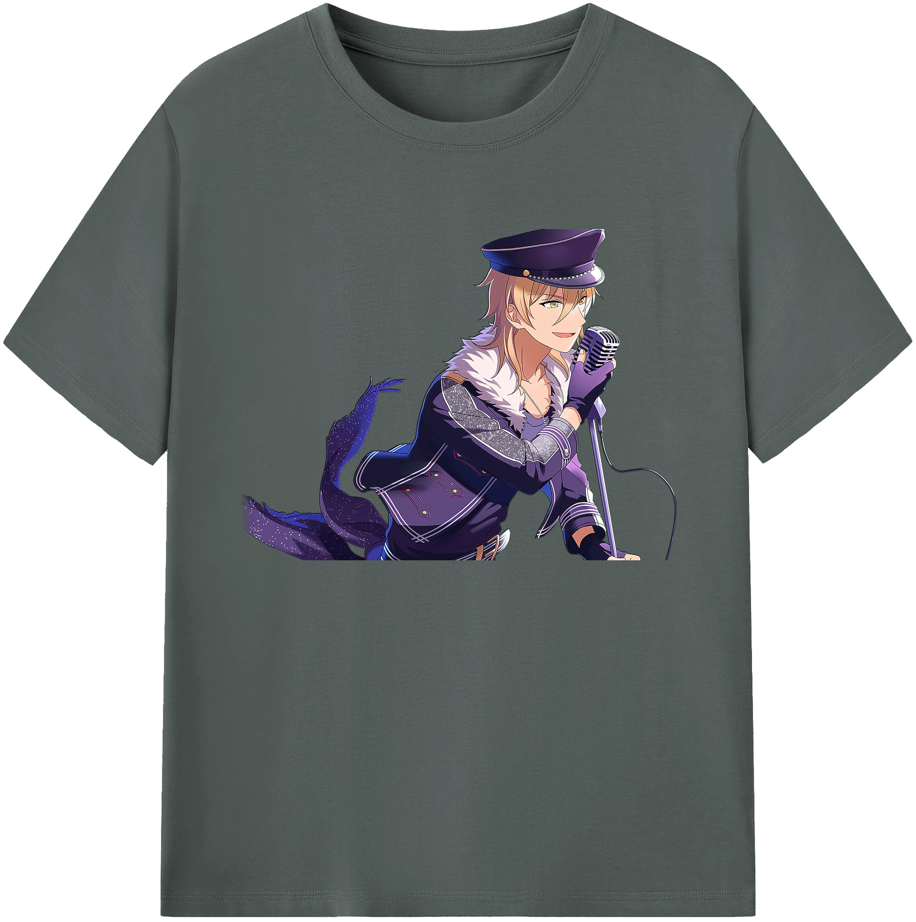 （画像用） あんさんぶるスターズ! Ensemble Stars 綿100％ メンズ半袖Tシャツ｜肌触りやわらか＆通気性